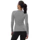 Women's Grey Compression Long Sleeve