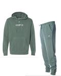 Pigment Dyed Green Hoodie