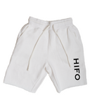 HIFO White Fleece Shorts