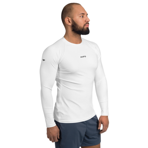 Men's White Compression Long Sleeve