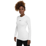 Women's White Compression Long Sleeve