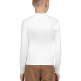 Youth White Compression Long Sleeve