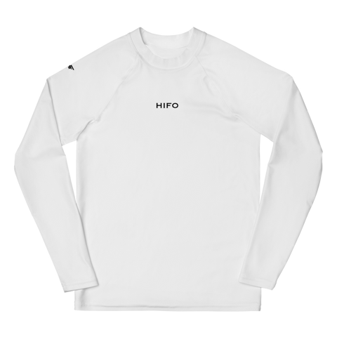 Youth White Compression Long Sleeve