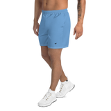 Water Repellent Light Blue Athletic Shorts